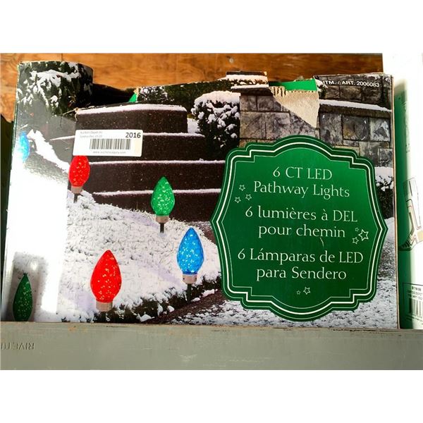6 Count LED Christmas Pathway Lights