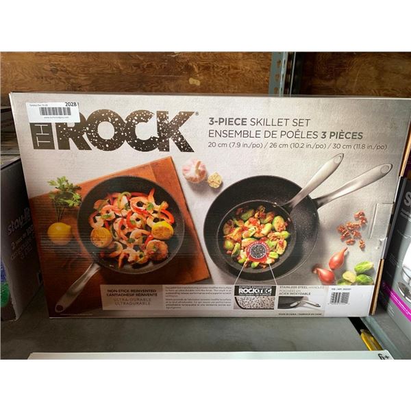 The Rock 3-Piece Skillet Set