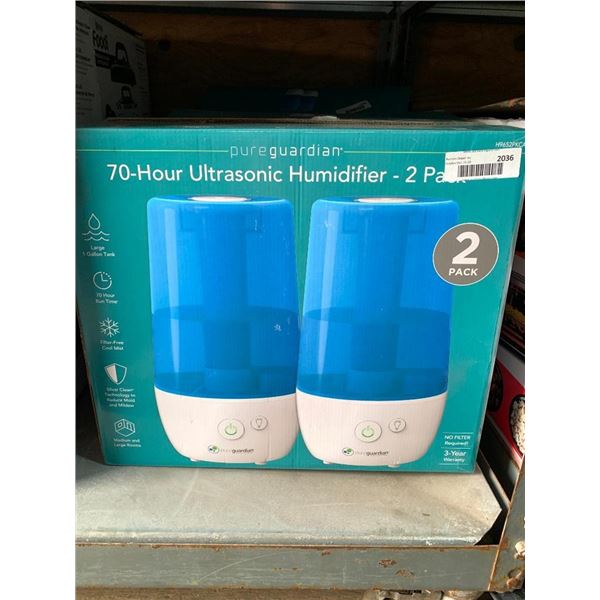 Pure Guardian 70-Hour Ultrasonic Humidifier 2 Pack