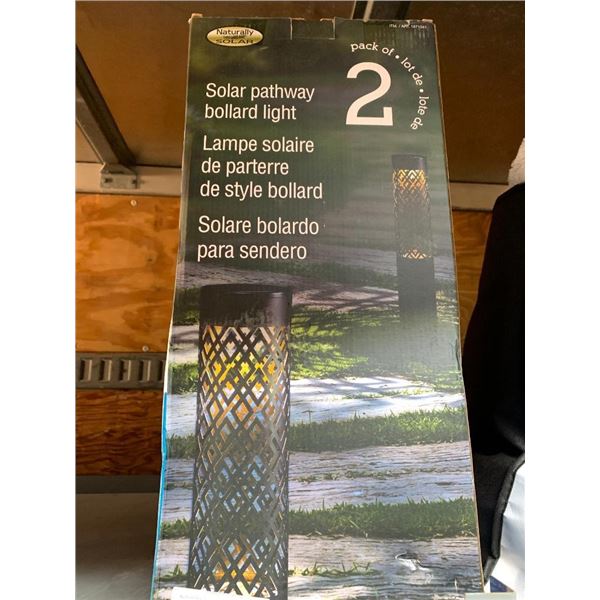 Solar Pathway Bollard Light 2 Pack