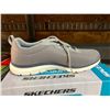 Image 2 : Sketchers Machine Washable Mens Shoes Gray Size 11