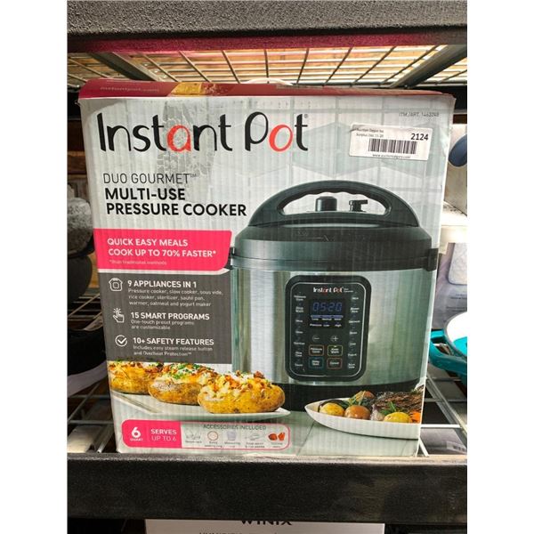 Instant Pot Duo Gourmet Multi-use Pressure Cooker