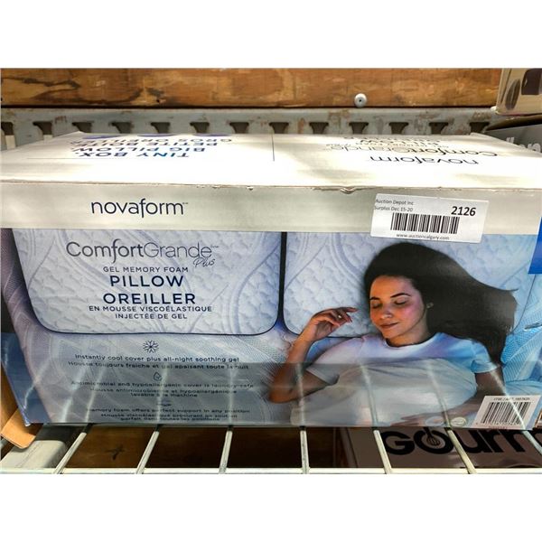 Nova Form Gel Memory Foam Pillow Queen Size