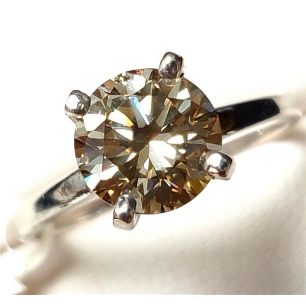 14K White Gold Diamond (1.6Ct,I2) Ring (~weight 2.43g), Made in Canada, Appraised Retail $9355