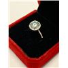 Image 2 : Round Cut 2.00 Carat moissanire Solitaire cushion design ring with appraisal $2100.00