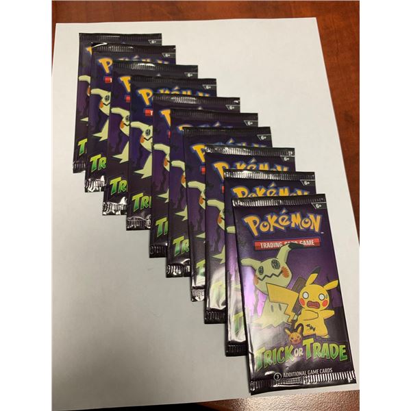 Pokemon trick or trade game card sets - LOT of 10 packs