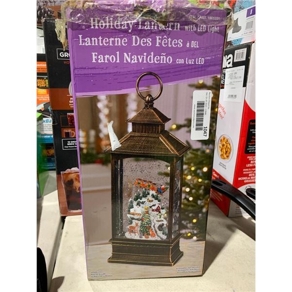 Holiday Lantern w/ LED Lights
