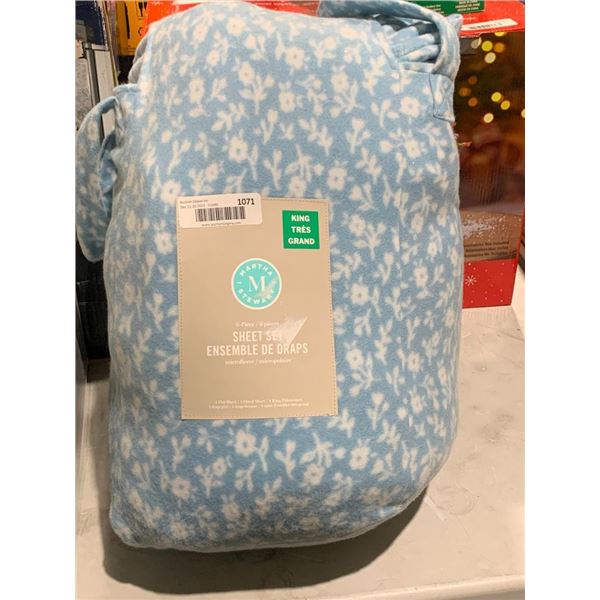 Martha Stewart King Size 6pc Sheet Set MicroFleece