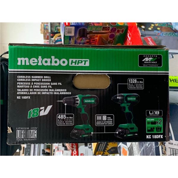 Metabo HPT Cordledd Hammer Drill & Impact Driver Set