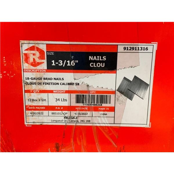 R 18-Guage Brad Nails 1-3/16"