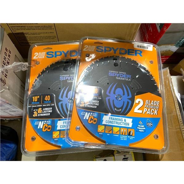 Spyder 2 Blade Premium Pack 10" 40 Tooth Lot of 2