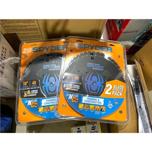 Spyder 2 Blade Premium Pack 10" 40 Tooth Lot of 2