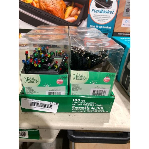 Holiday Living Multifuction Battery Powered LED Microdot Lights Lot of 6