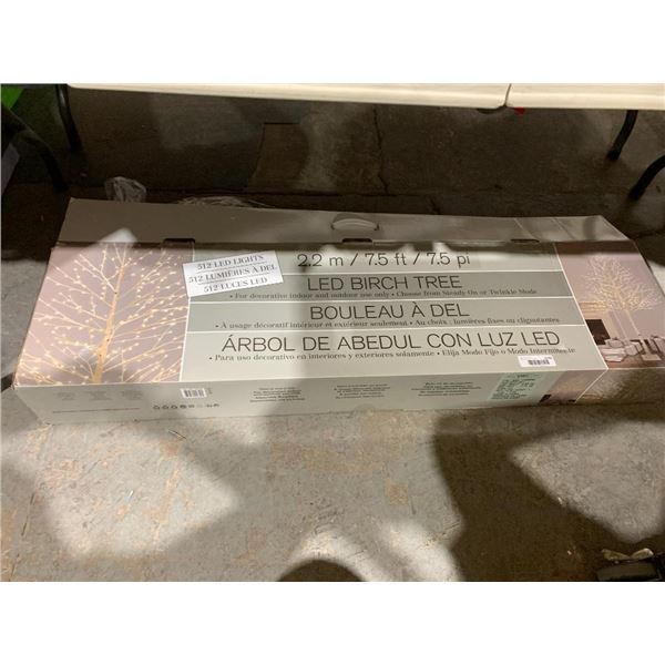 Birch Tree 7.5ft w/ 512 LED Lights