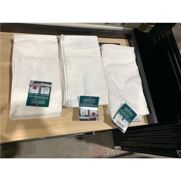 Serenity 4 pack of Washcloths Lot of 3