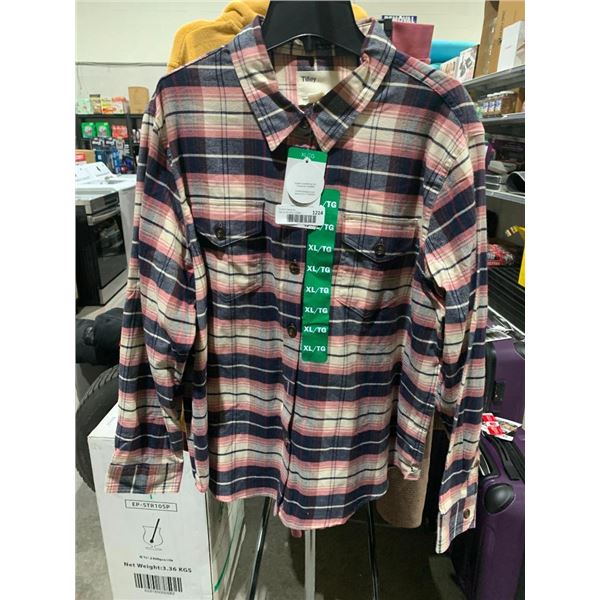 Tilley Women's XL Flannel Plaid Shirt