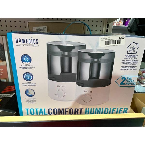 Homedics Total Comfort Comfort Set of 2 Personal Humidifiers