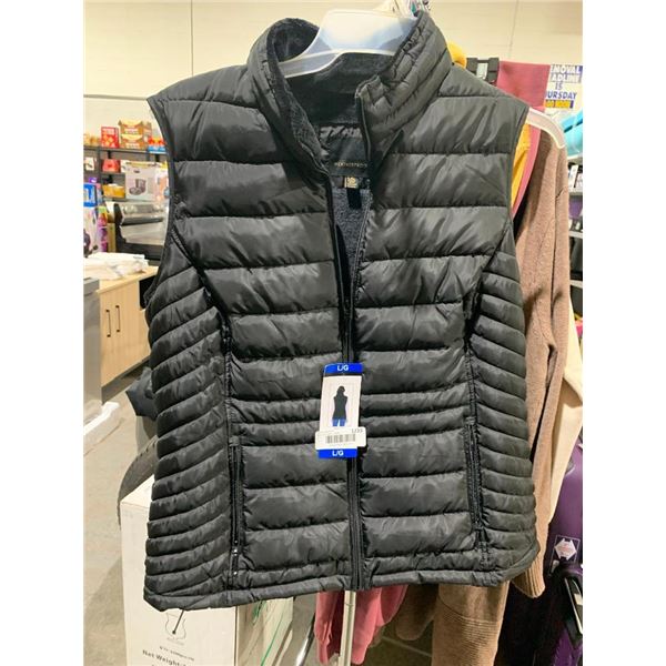 Weather proof puffy vest, ladies size large