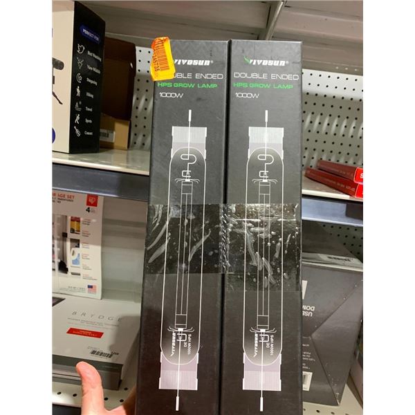 Vivosun double ended 1000 watt grow lamp, lot of 2