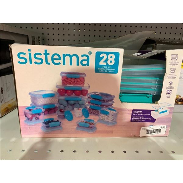 Sistema 28 piece tupperware set