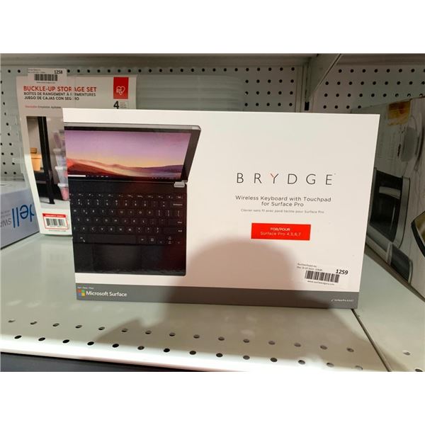 Brydge wireless keyboard with touchpad for surface pro