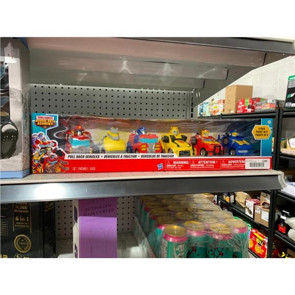 Transformers rescue bots pull back vehicles 6 pack