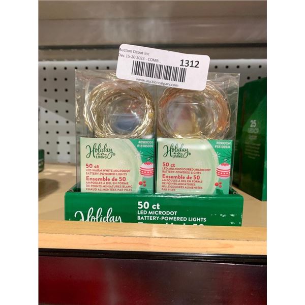 Holiday Living Lot of Assorted LED Microdot Lights