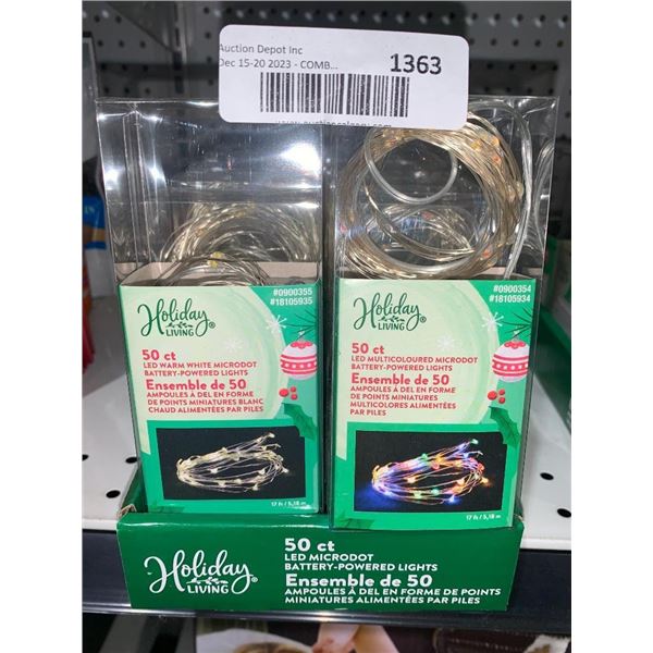 Holiday Living Lot of 10 Assorted LED Microdot Lights