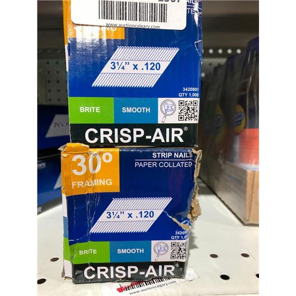 Crisp-Air Strip Nails 30° Framing 3 1/4" x .120 Lot of 2