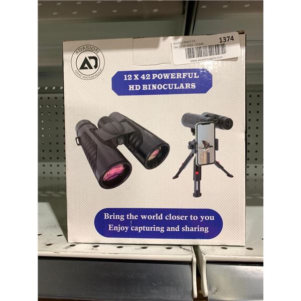 Adasion 12x42 Waterproof Powerful HD Binoculars