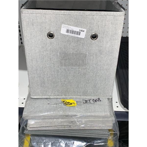 Collapsible Bins Grey Set of 4