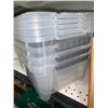 Image 2 : Lot of Clear Plastic Storage Bins