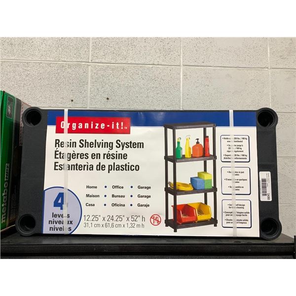 Organize-It! Resin Shelving System 4 Levels