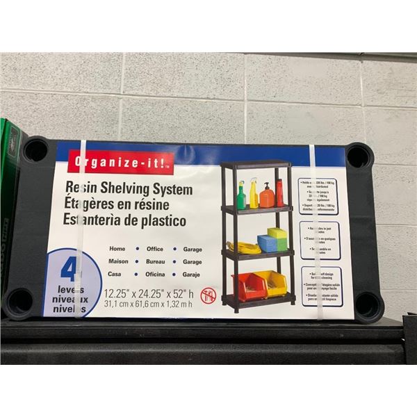 Organize-It! Resin Shelving System 4 Levels