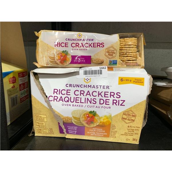 Crunchmaster Rice Crackers 6x90g