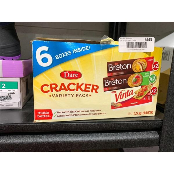 Dare Cracker Variety Pack 6 Boxes of Assorted crackers