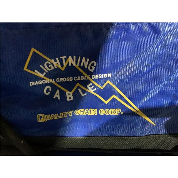 Lightning Diagonal Cross Cable Design Tire Chain Set