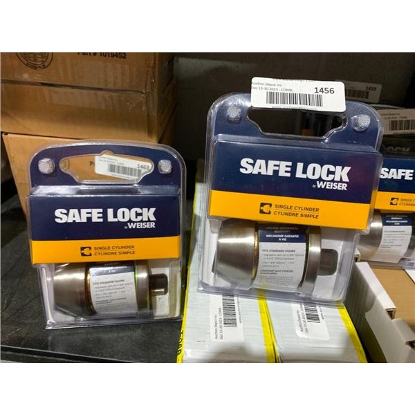 Weiser safe lock single cylinder lot of 2