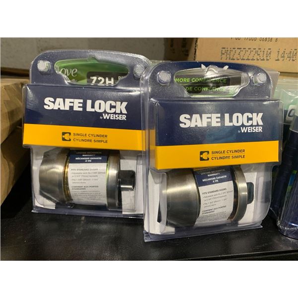 Weiser Safe Lock single cylinder, lot of 2