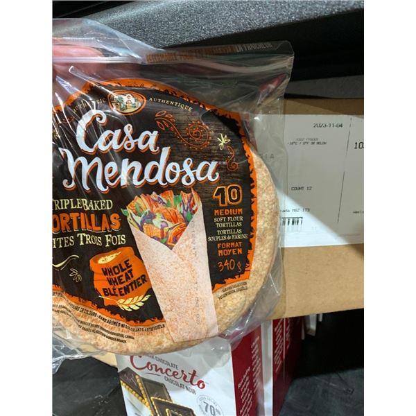 Casa Mendosa Tortillas-Whole Wheat (12 x 340g)