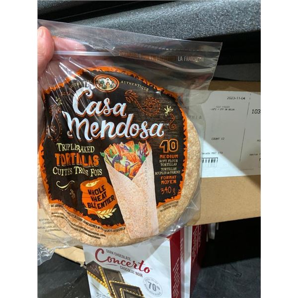 Casa Mendosa Tortillas-Whole Wheat (12 x 340g)