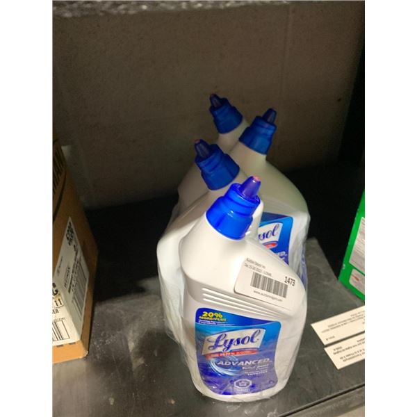 Lysol Advanced Toilet Cleaner 4 bottles