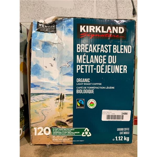 Kirkland Breakfast Blend K-Cup Coffee Pods 120 Count