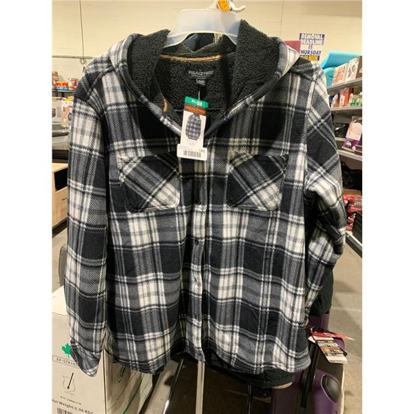 RealTree hooded plaid jacket Ladies size XL