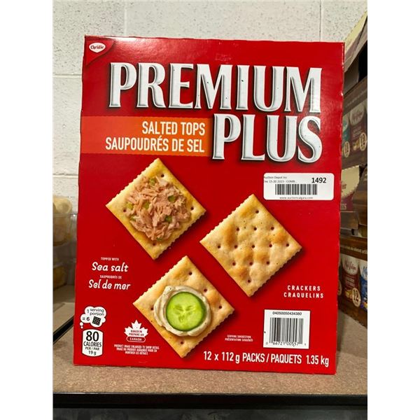 Premium Plus salted top crackers 12x112g