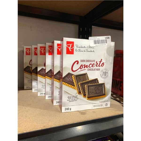 Presidents Choice Dark chocolate concerto snacks 6x240g