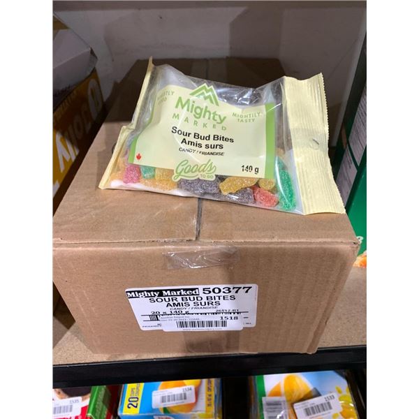Mighty marked sour bud bites 20x140g
