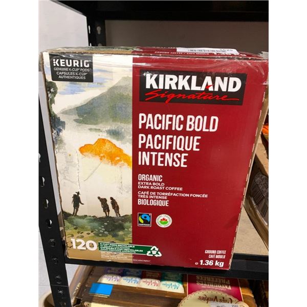 Kirkland signature Pacific Bold Keurig coffee pods, 120 pods