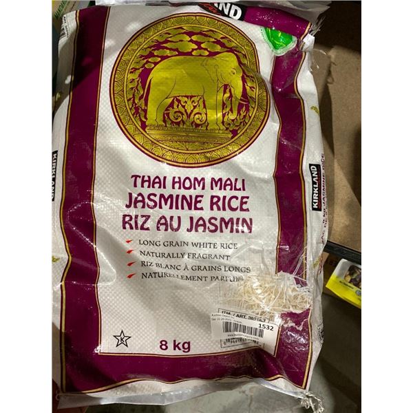Kirkland signature long grain white Jasmine rice 8KG