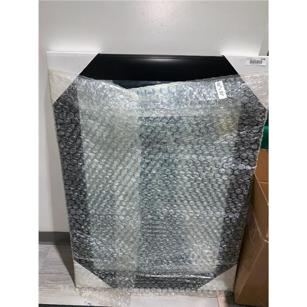 Black frame mirror 42"x30"